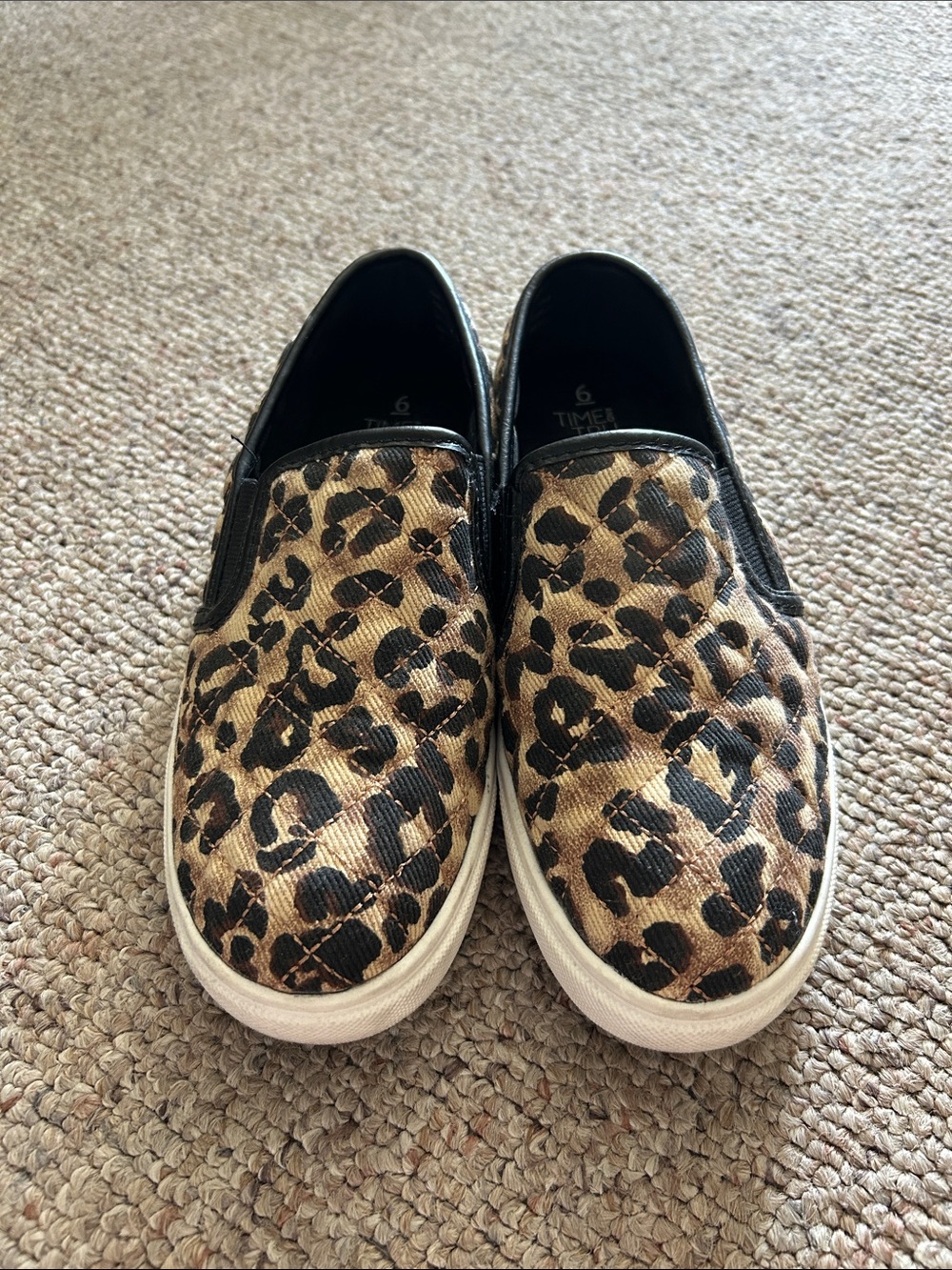 Leopard Print Slip-On Sneakers - Brown & Black